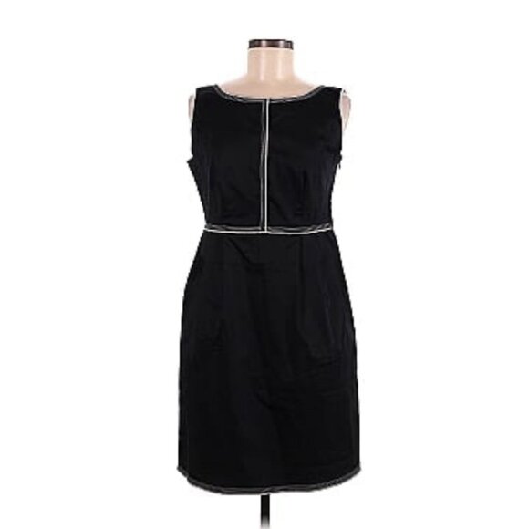Moschino Cheap & Chic Sleeveless Dress Black Size 6 Career Party Designer Sheath - Picture 1 of 4